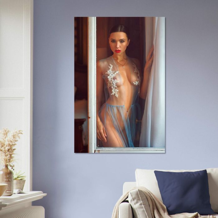 Frau in transparentem Kleid, PlumaArt - Premium Kunst Fotos und Bilder