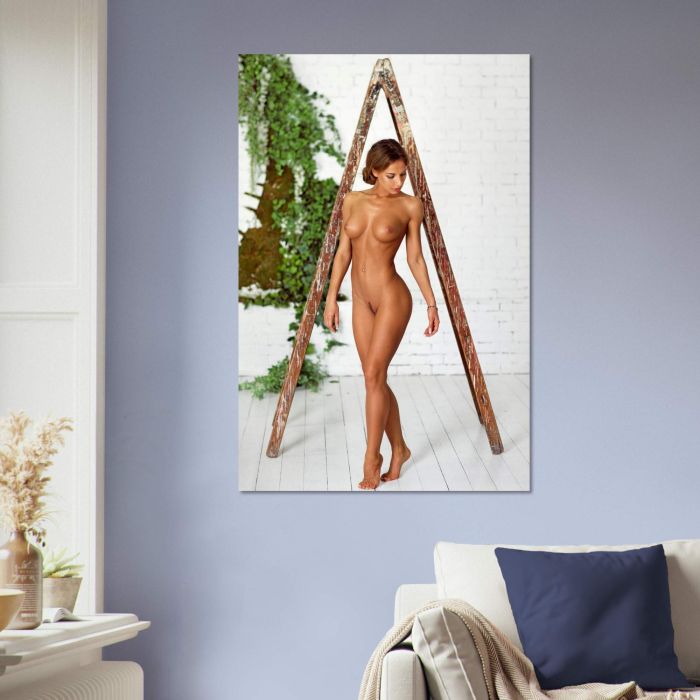 Nackte Künstlerin vor Spiegel, PlumaArt - Hochwertige erotische Kunst und Fotografie